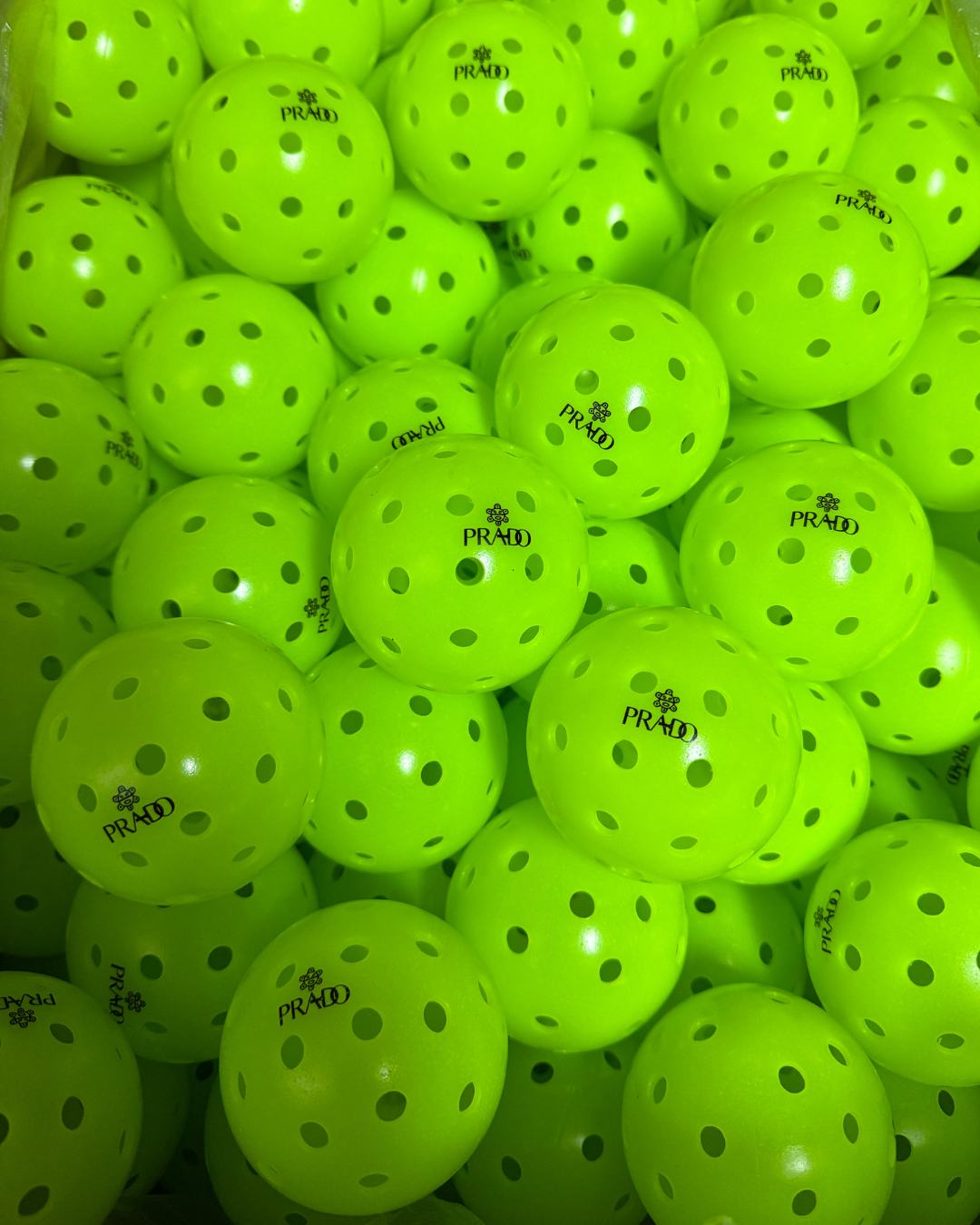 Case of 300 Prado Taíno Sun Pickleball Balls for clubs and retail partners
