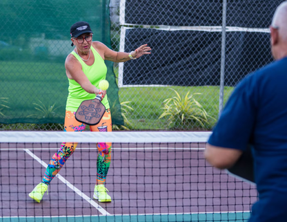 Senior Pickleball Players  - Shirley Massini & Carlos Ortiz