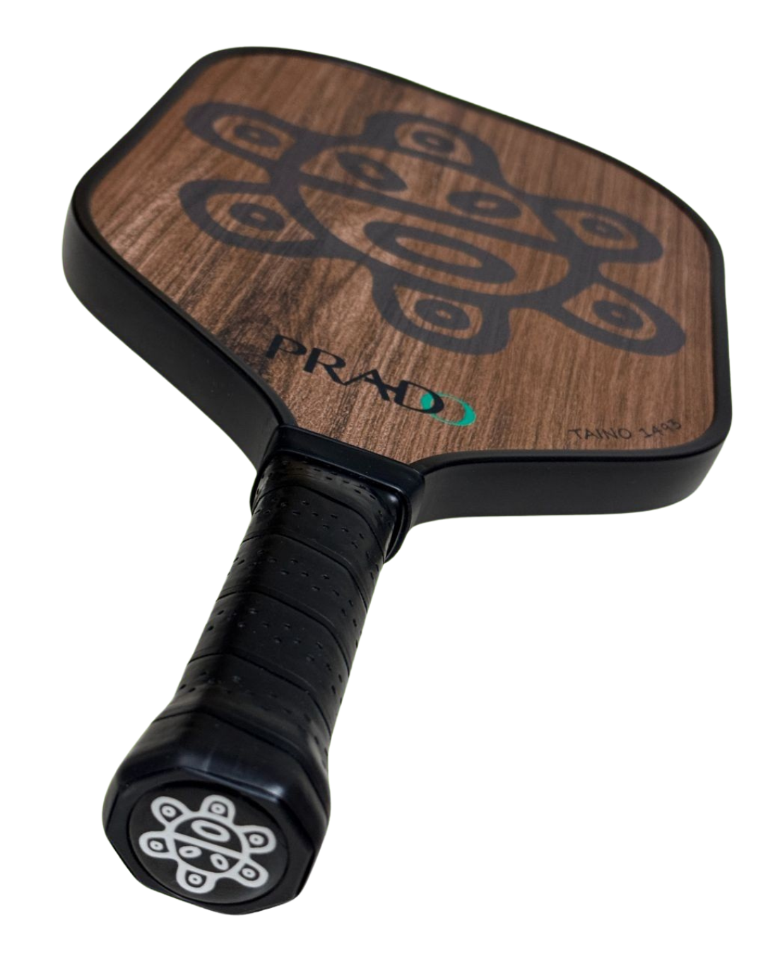 Taino Sun Paddle premium pickleball paddle with Puerto Rican cultural design, T700 carbon fiber, textured surface, and balanced weight.