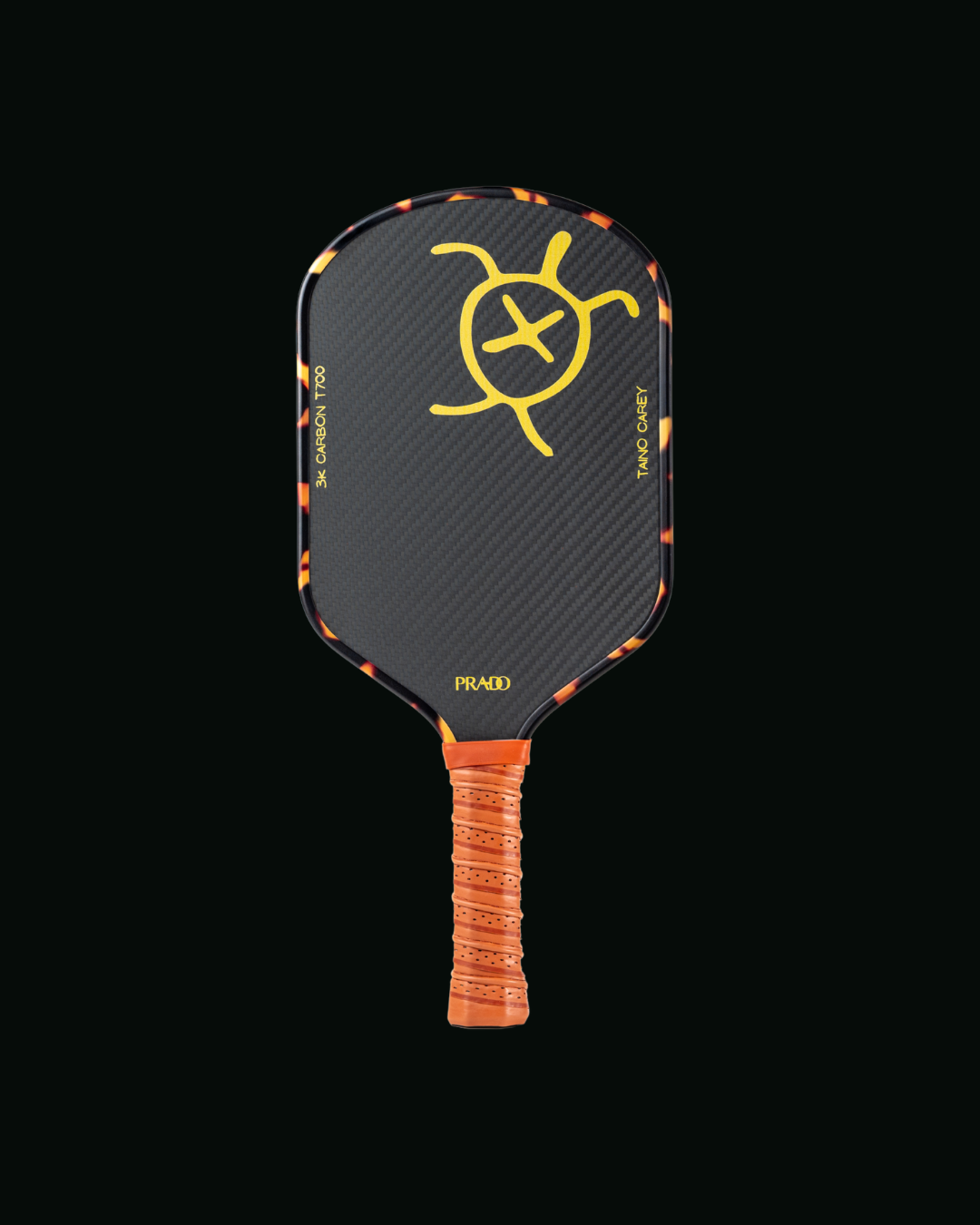 Taíno Carey Paddle with 14mm core and carbon fiber face designed for speed and spin